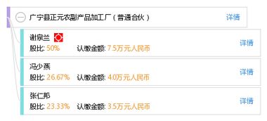 廣寧縣正元農副產品加工廠 普通合伙模式下的農副產品加工之路